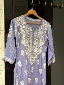 Beautiful Lavender Chikankari Kurta