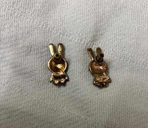 Rhinestone Cute Bunny Earrings