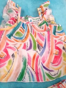Abstract Print Top &amp; Shorts Set