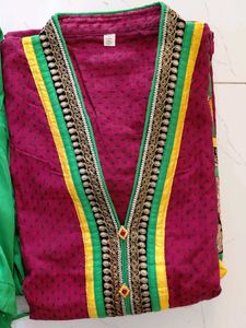Maroon kurta set
