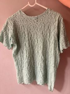 Textured Mint Green Top