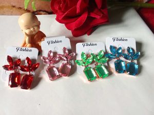 Sparkling Gemstone Drop Earrings