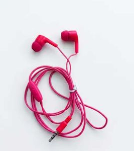 3 Pairs Wired Earphones - Black, White, Red