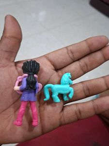 Doll with Horse Toy Set