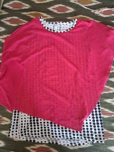 Vibrant Pink Chevron Pattern Top