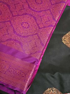 Black Soft Silk Saree