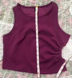 Side Cut Purple Top