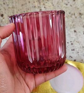 Set of 2 Rose Gold Candle Holders