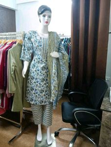 COMBO OF 3 KURTI PANT SET