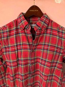 UNIQLO Classic Red Plaid Button-Down Shirt