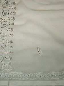 Elegant Embroidered Saree
