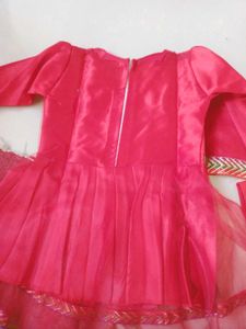 Gorgeous Pink Girls Ethnic Dress Set