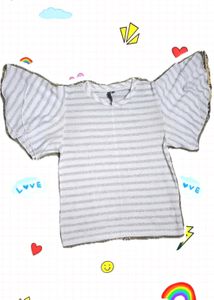 Sheer Stripes Top