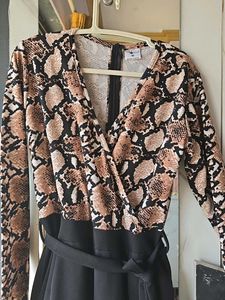 Lowest Prices_Chic Snake Print Jumpsuit