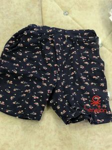 2 Benetton Floral Shorts