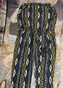 Nichii Boho Geometric Print Tube Jumpsuit