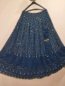 Elegant Blue Lehenga Choli Set