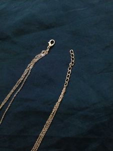 Triple Layered Silver Chain Necklace