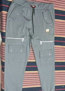 Men's Grey Cargo Joggers with shirt