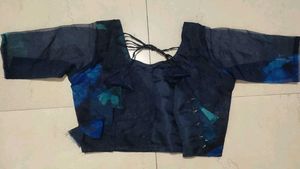 Blue floral lehnga