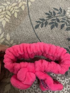 Pink Fuzzy Headband