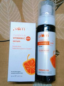 Plum Mandarin & Vitamin C Skincare Combo - Toner &