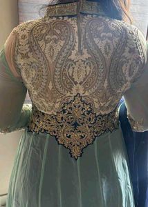 Beautiful patchwork Gown with Dupatta