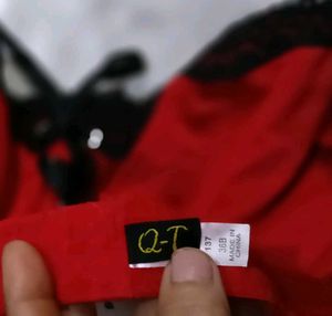 Red &amp; Black lace Bra