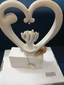 Ceramic Heart &amp; Hand Sculpture