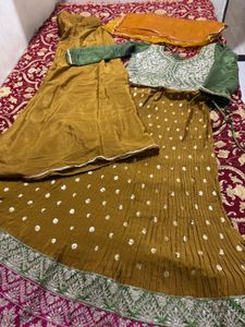 Elegant Olive Green Kurta Set