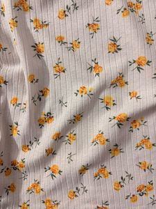 Floral Print Crop Top with Drawstrings