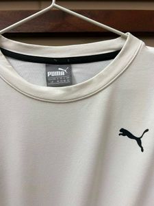 Puma White Cropped T-Shirt