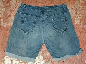 Blue Denim Shorts
