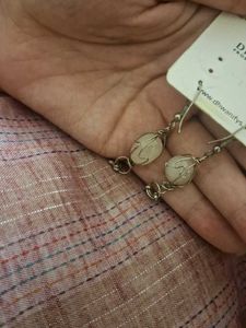 Unique Wire-Wrapped Gemstone Earrings
