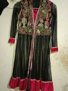 Black Lehenga Choli Sequence And Zardozi Work