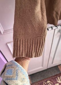 Brown Turtleneck Sweater