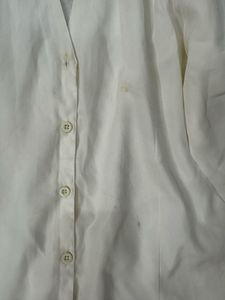 Vintage Cream Button-Up Shirt