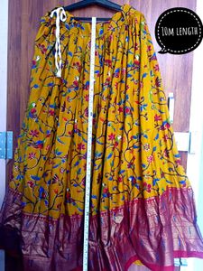 Boho Maxi Skirt with Bird Print