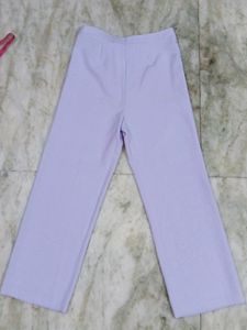 Lilac Wide Leg Trousers
