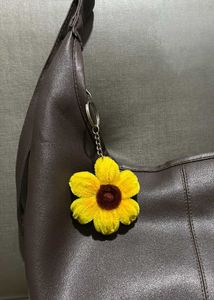 Sunflower Keychain Charm