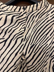 Trendy Zebra Print Trousers