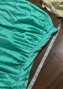 Beautiful Teal Ethnic Skirt Suit