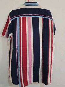 Men's Striped Short Sleeve Shirt