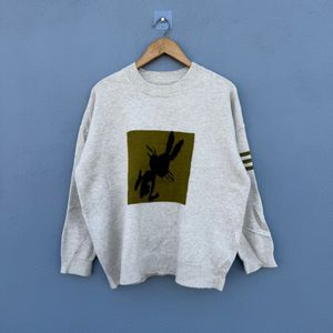 Rabbit Graphic Knit Sweater