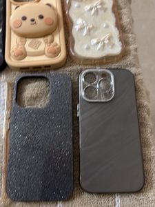 combo of 8  I phone 16 pro covers Assorted Cute Ph