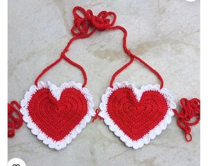 Heart Shaped  Bikini  Top