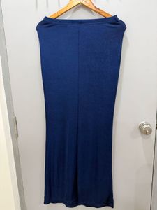 Navy Blue Maxi Skirt