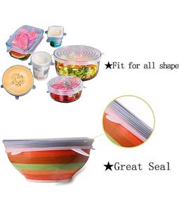 Reusable Silicone Stretch Lids( pack of 12)