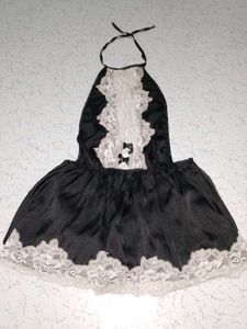 Black Lace Maid Lingerie Set