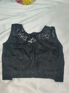 Black Velvet Lace Blouse